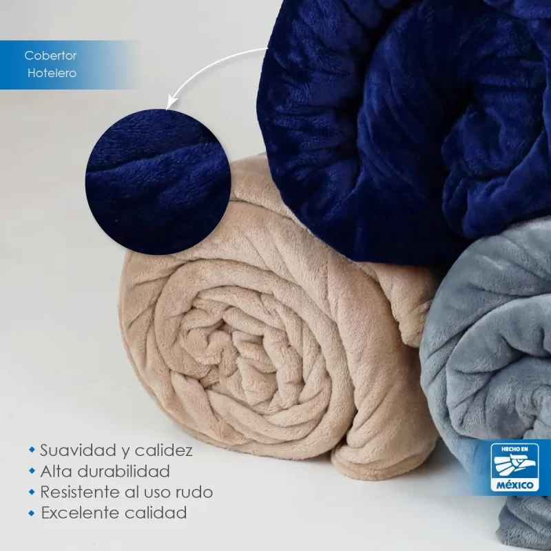 Cobertor Hotelero Individual - 1.14 kg / 1.60 x 2.35 m