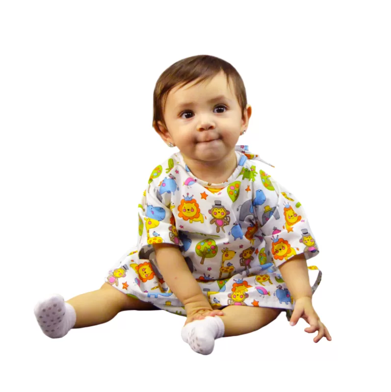 Bata de paciente Bebé talla: 0 - 2