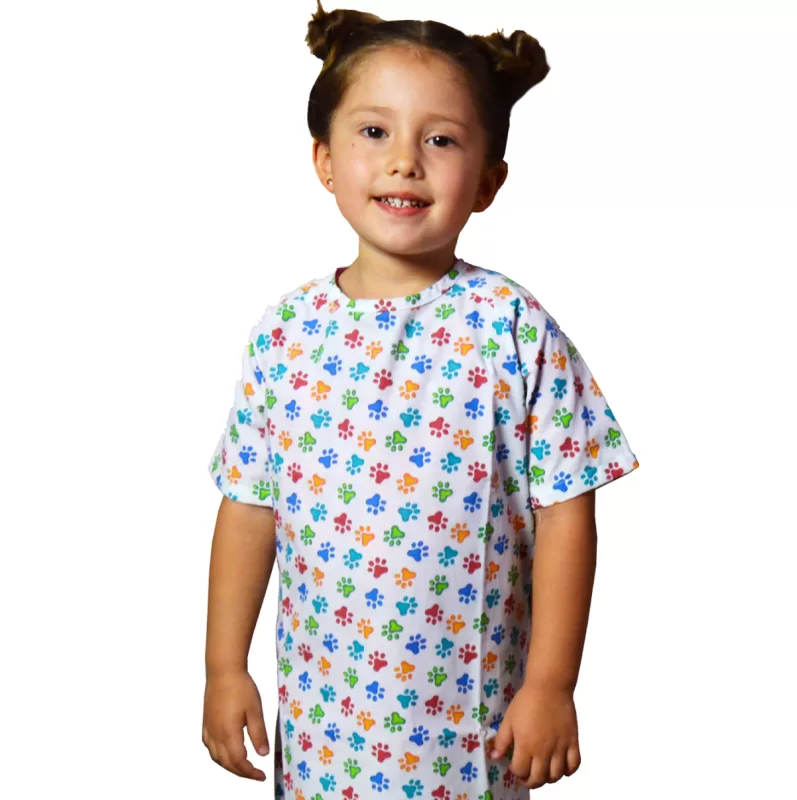 Bata de paciente Infantil talla: 2 - 4