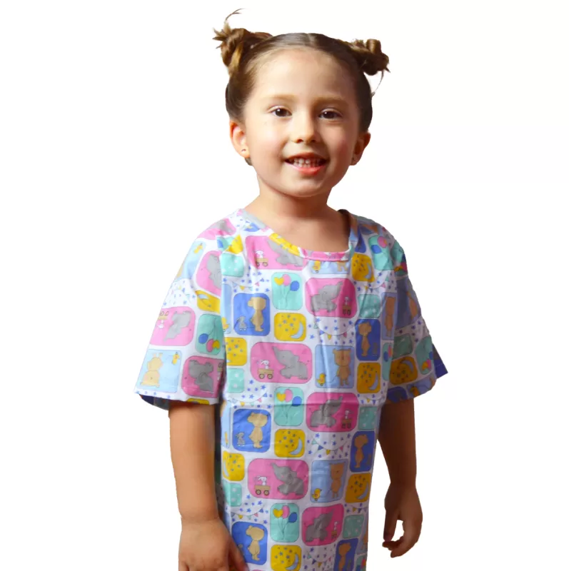 Bata de paciente Infantil talla: 6 - 8