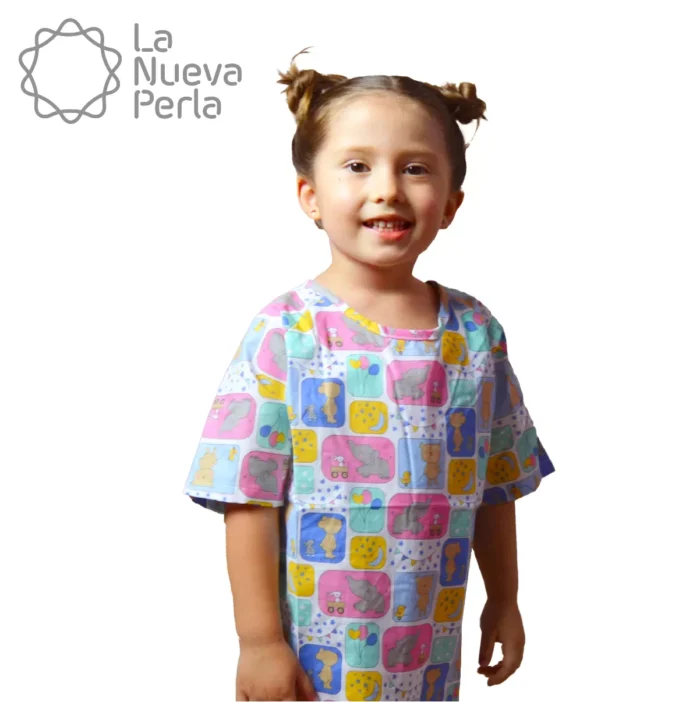 Bata de paciente Infantil talla: 6 - 8