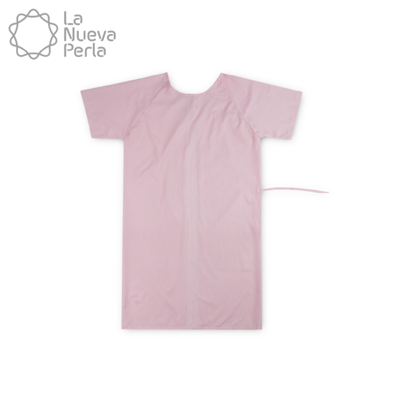 Bata de Paciente Mil Rayas Rosa