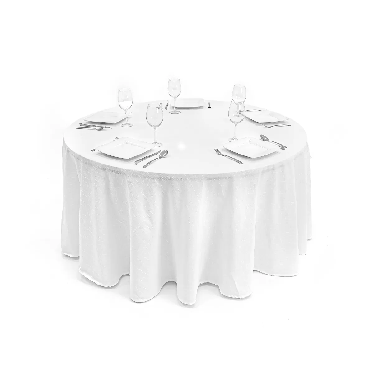 Mantel Yackard Redondo YE-237 NAIROBI BLANCO: imagen 1