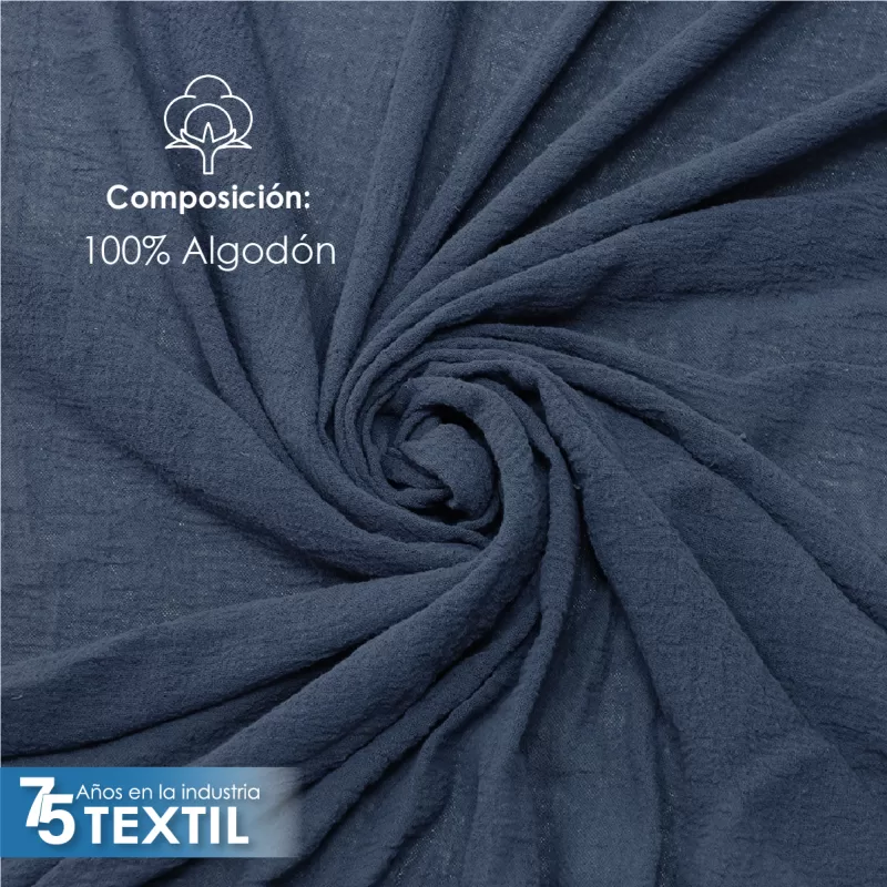 Gasa Teñida 1.90 M ancho Gris Plomo