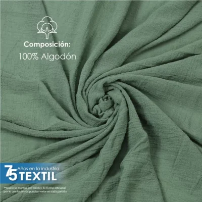 Gasa Teñida 1.90 M ancho Sage: imagen 6