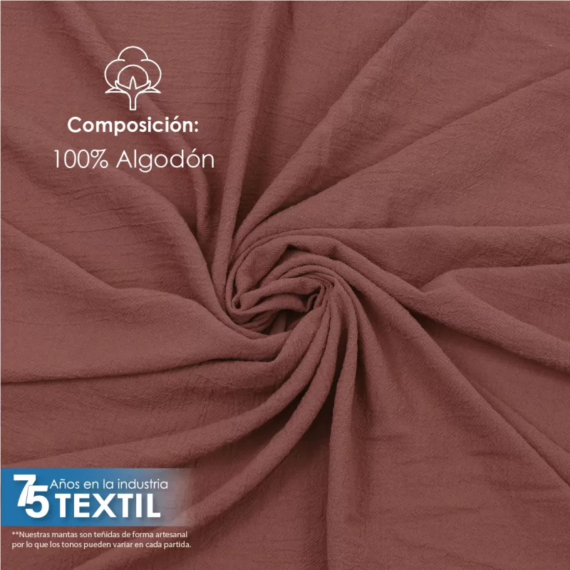 Manta Artesanal 1.90 M ancho Palo de Rosa