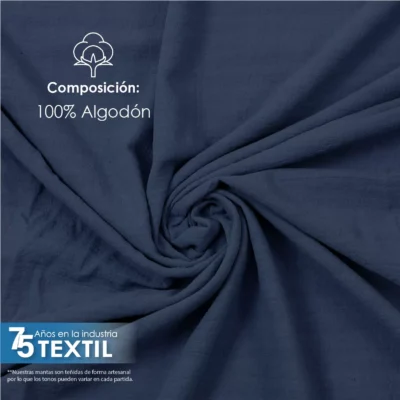 Manta Lino 1.70 M ancho Gris Plomo: imagen 5