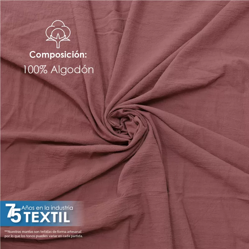 Manta Lino 1.70 M ancho Palo de Rosa