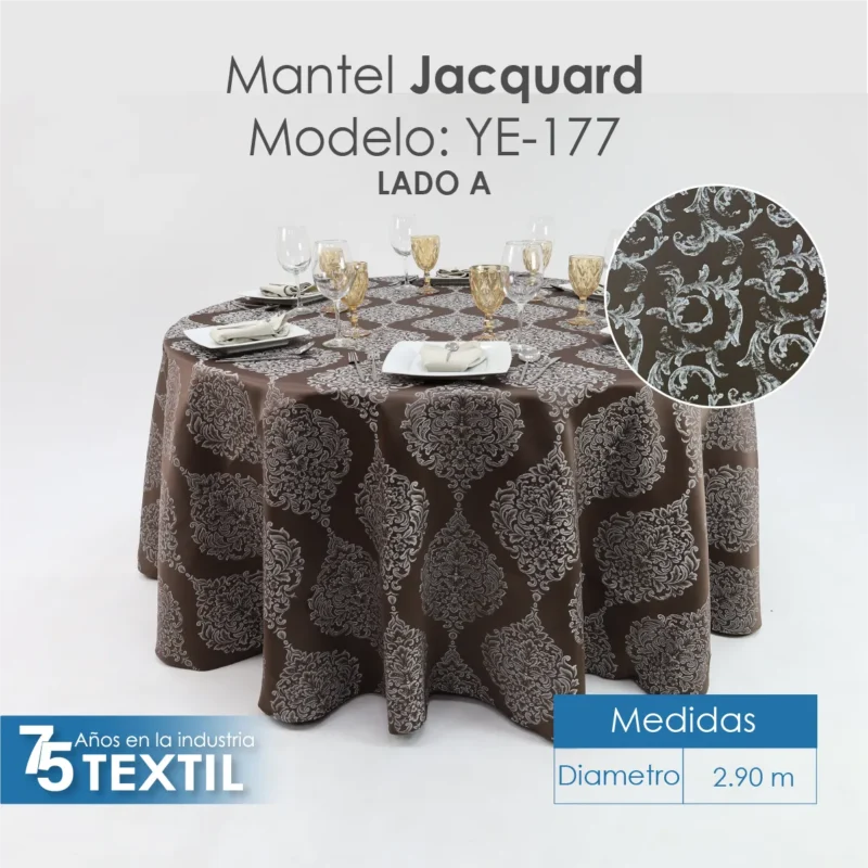 Mantel Yackard Redondo YE-177 CHOCOLATE