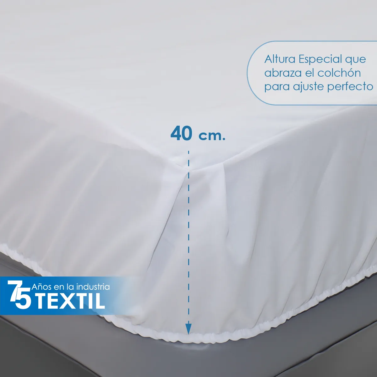 Cubre Colchón Ahulado (Impermeable) Queen Size Alto: imagen 4