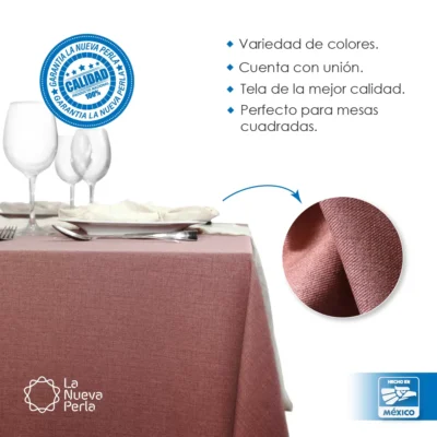 Mantel Imperial Lino Venecia 2.90 X 2.90 M Camello: imagen 3