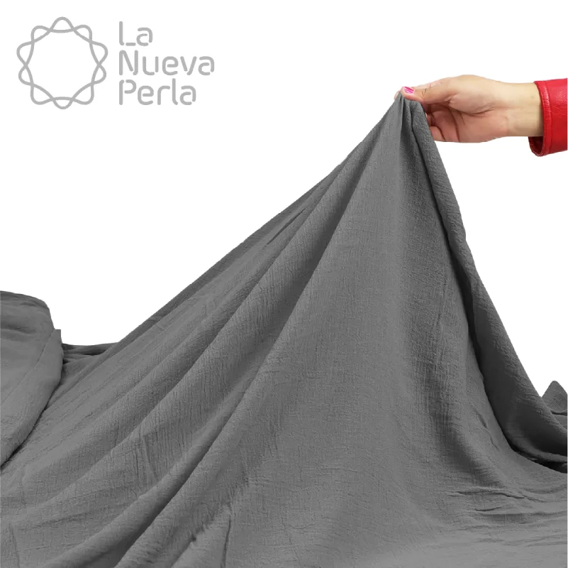 Gasa Teñida 1.90 M ancho Gris Oxford