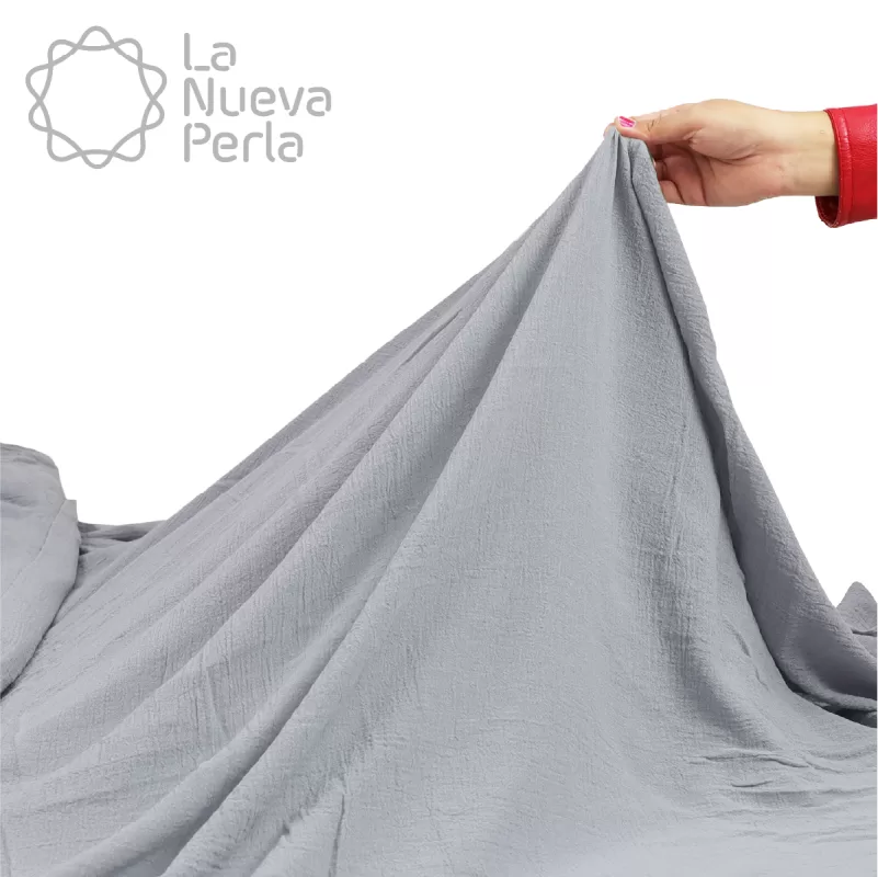 Gasa Teñida 1.90 M ancho Gris Plata