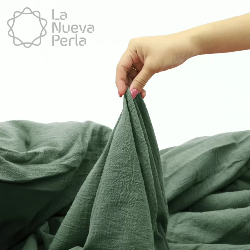 Manta Artesanal 1.90 M ancho Sage