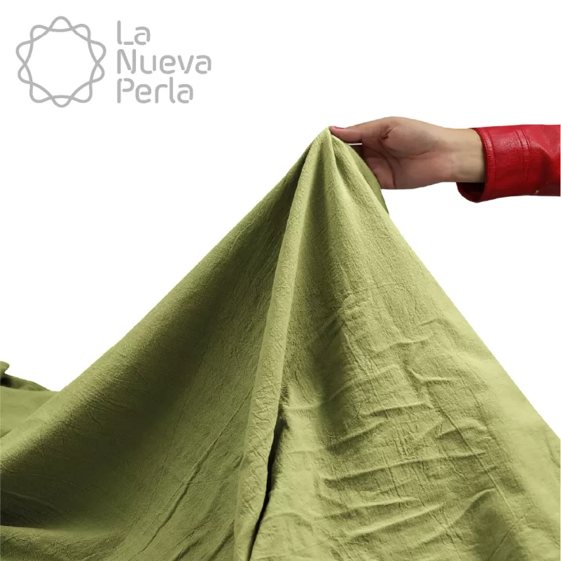 Manta Lino 1.70 M ancho Verde Infusión