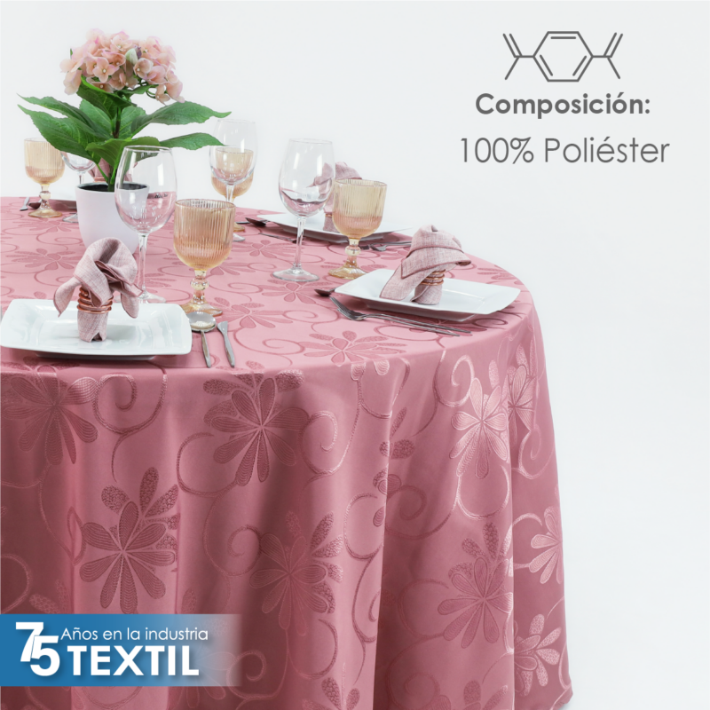 Mantel Yackard Redondo YE-260 PALO DE ROSA