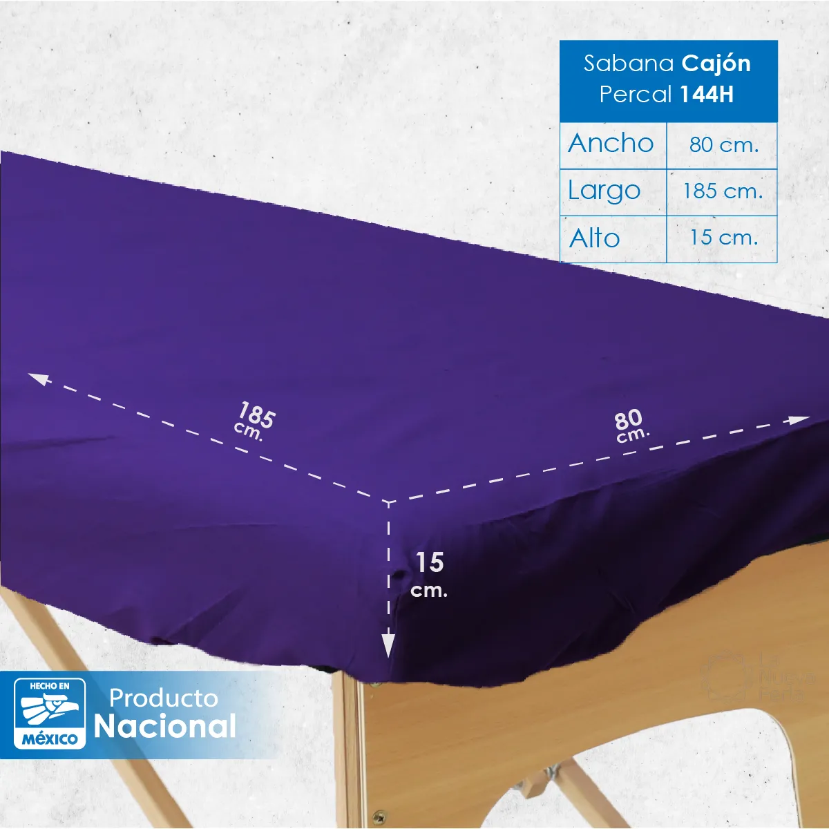Sábana de Cajón SPA 144H Morado: imagen 2