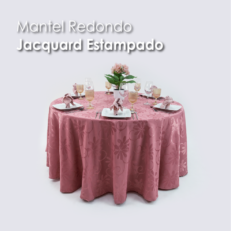 Mantel Yackard Redondo YE-260 PALO DE ROSA