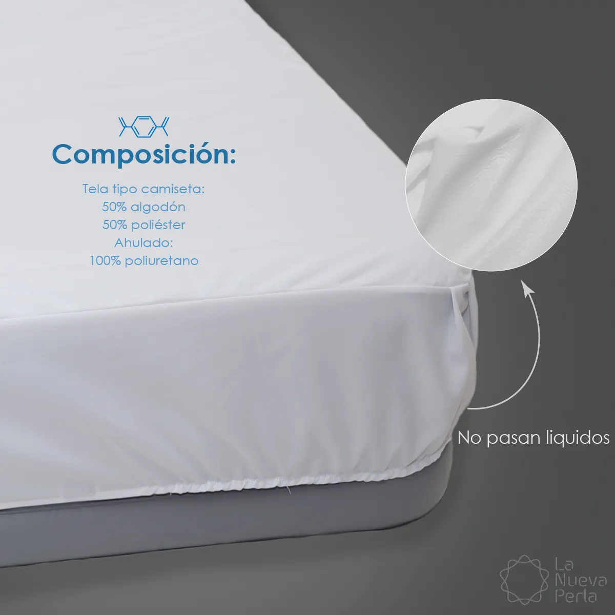 Cubre Colchón Ahulado (Impermeable) Queen Size Normal: imagen 3