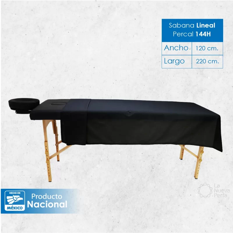 Sábana plana SPA 144H Negro