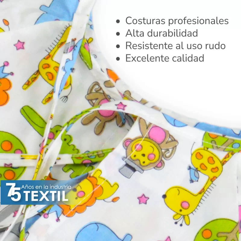 Bata de paciente Bebé talla: 0 - 2