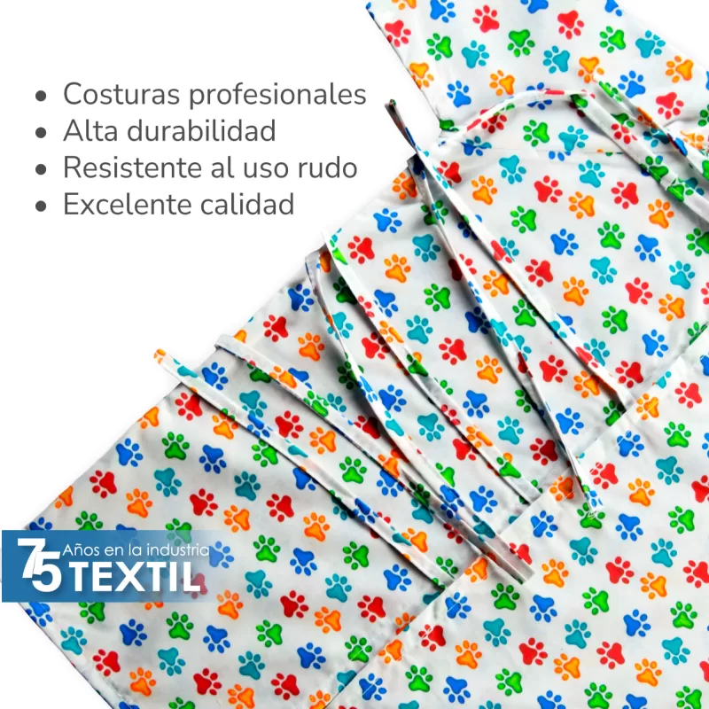 Bata de paciente Infantil talla: 2 - 4