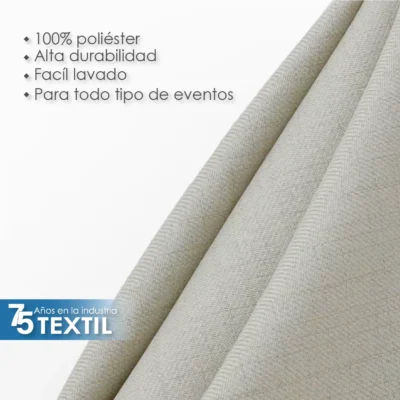 Servilleta Lino Venecia 45x45 cm Arena Claro: imagen 4