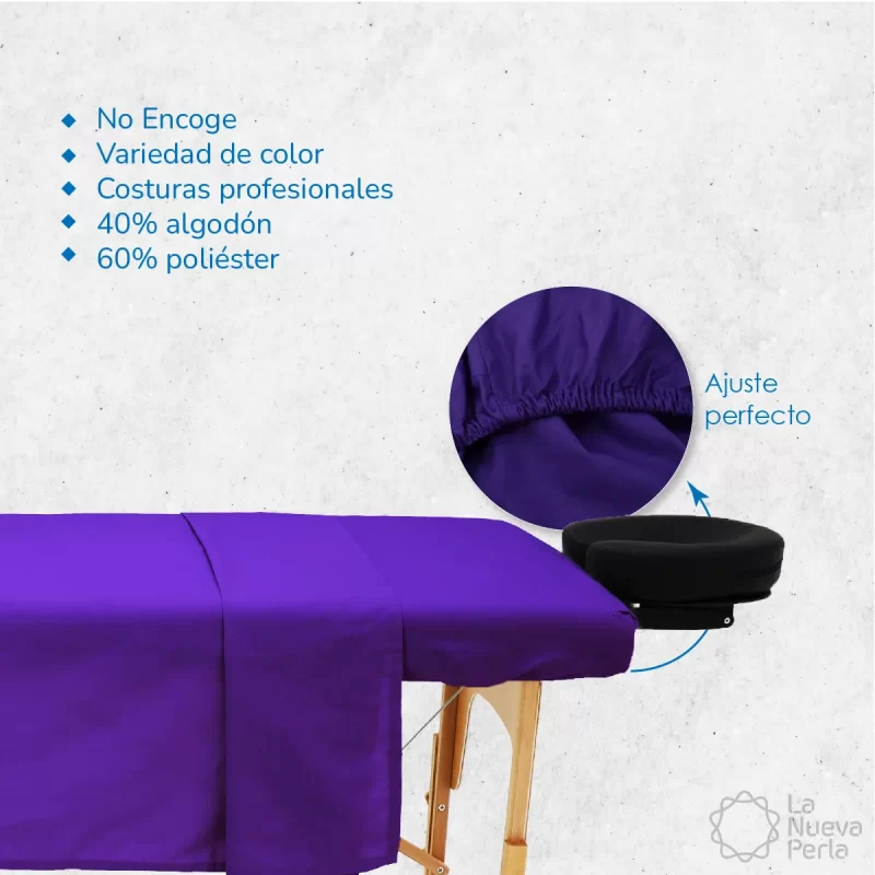 Juego Sábanas de Spa 144H Morado