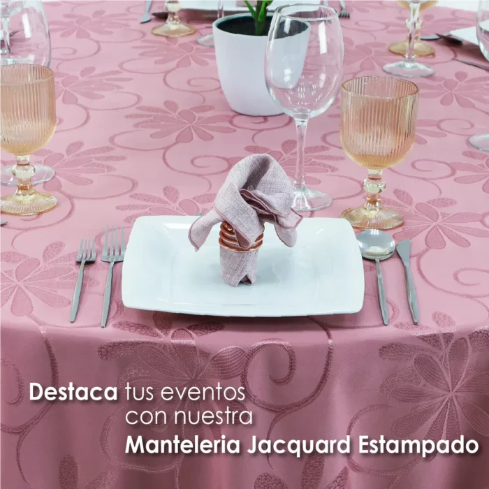 Mantel Yackard Redondo YE-260 PALO DE ROSA