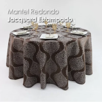 Mantel Yackard Redondo YE-177 CHOHOLATE: imagen 7