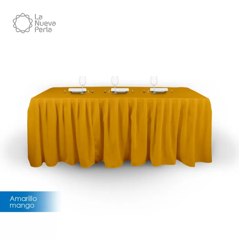 Bambalina Tergal Liverpool 244x76x74 cm (para tablón 244×75 cm) Amarillo Mango