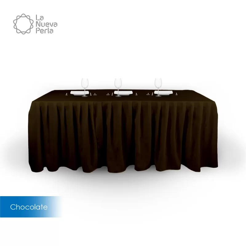 Bambalina Tergal Liverpool 244x76x74 cm (para tablón 244×75 cm) Chocolate