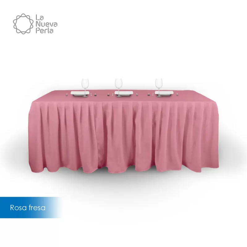 Bambalina Tergal Liverpool 244x76x74 cm (para tablón 244×75 cm) Rosa Fresa
