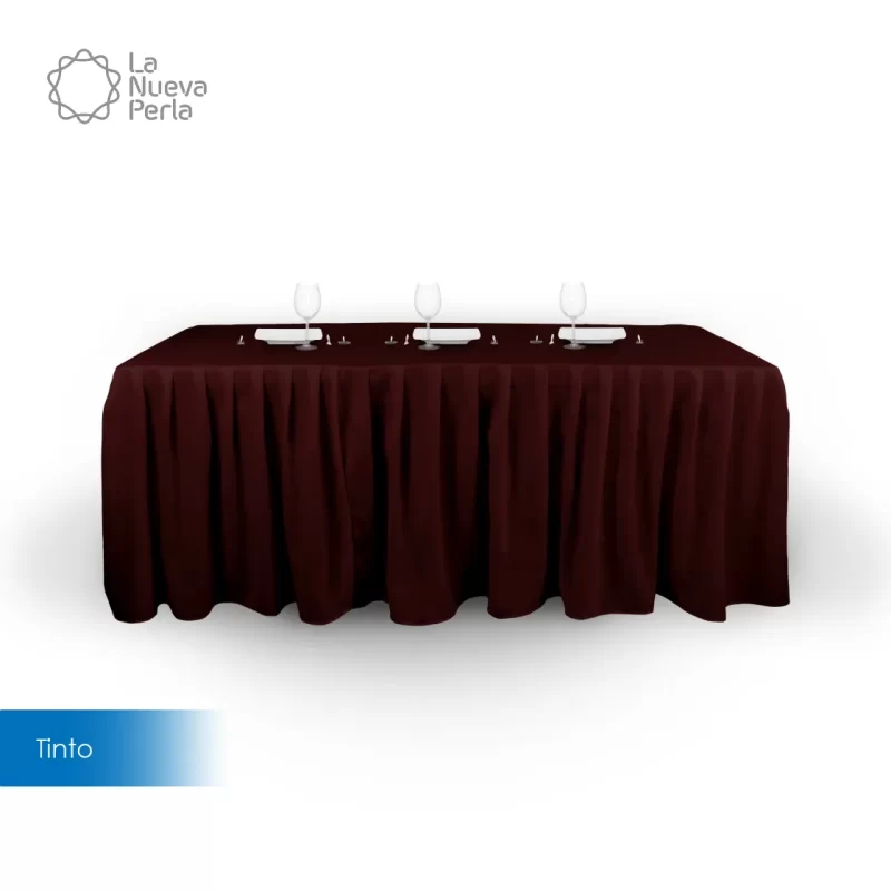 Bambalina Tergal Liverpool 244x76x74 cm (para tablón 244×75 cm) Tinto