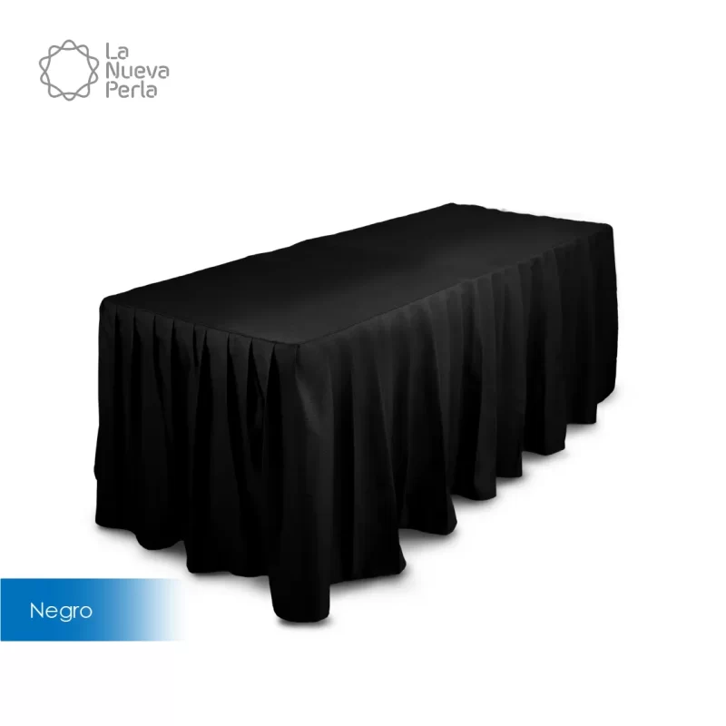 Bambalina Lino Venecia 244x75x75 cm (para tablón 244x75 cm) Negro