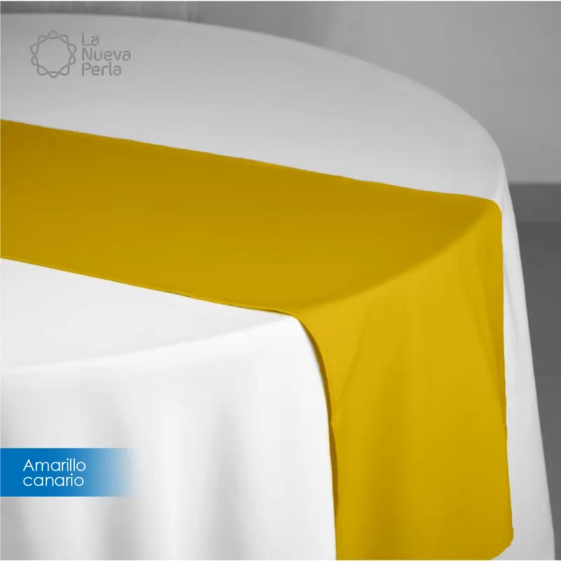 Camino de mesa Tergal Liverpool 50x200 Amarillo Canario
