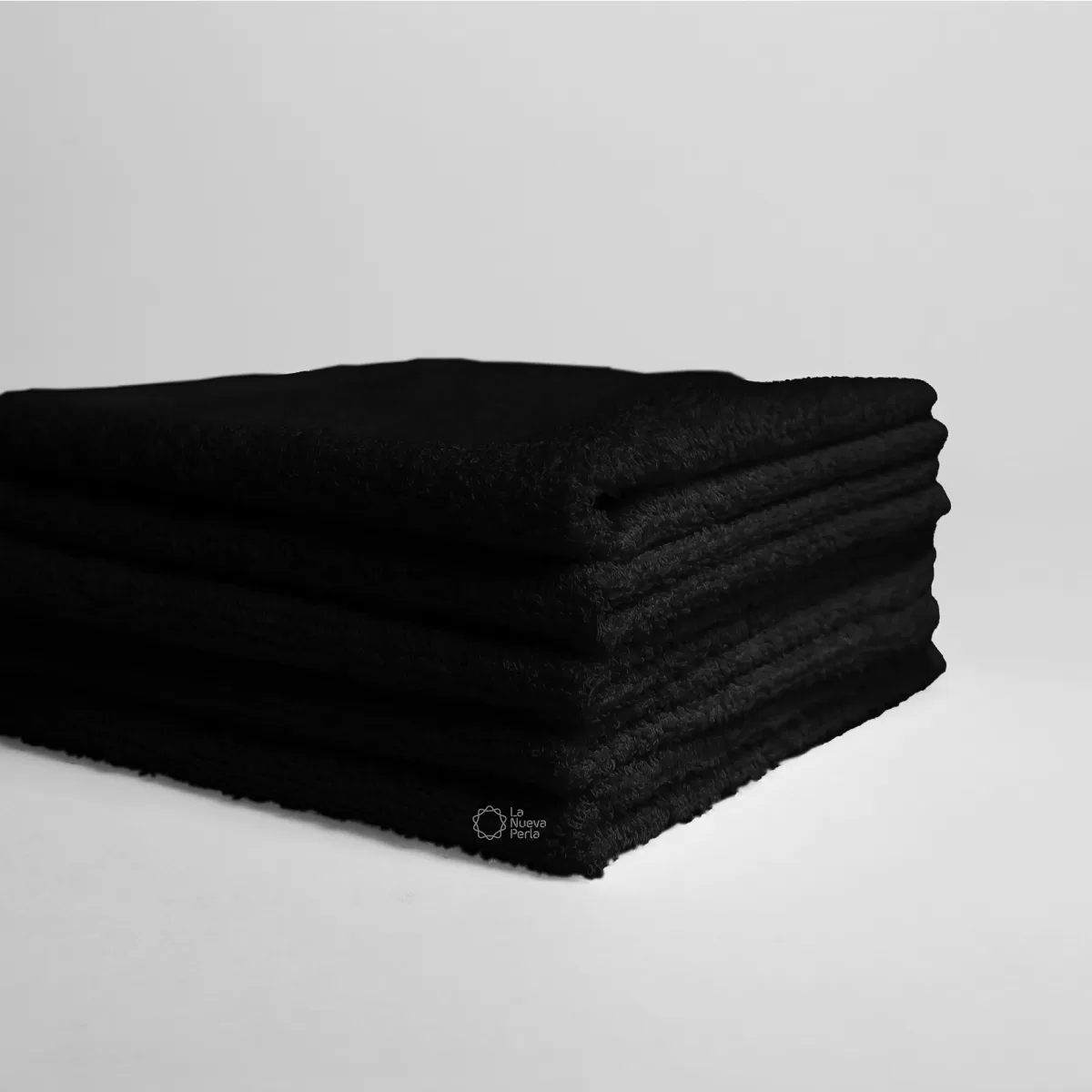 Toalla facial GT Negro 30 x 30 cm: imagen 1