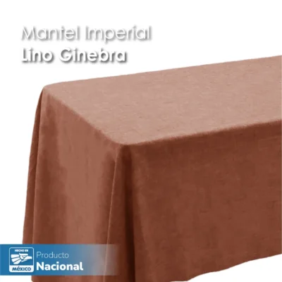 Mantel Imperial Lino Ginebra 2.90 X 2.90 M Tabaco: imagen 4