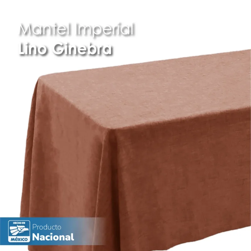Mantel Imperial Lino Ginebra 2.90 X 2.90 M Tabaco