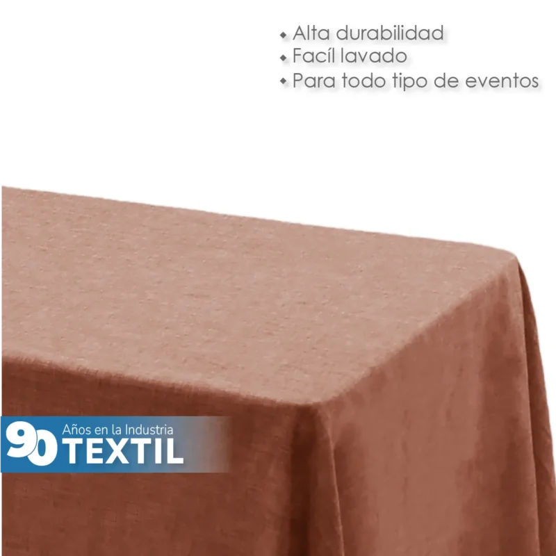 Mantel Imperial Lino Ginebra 2.90 X 2.90 M Tabaco