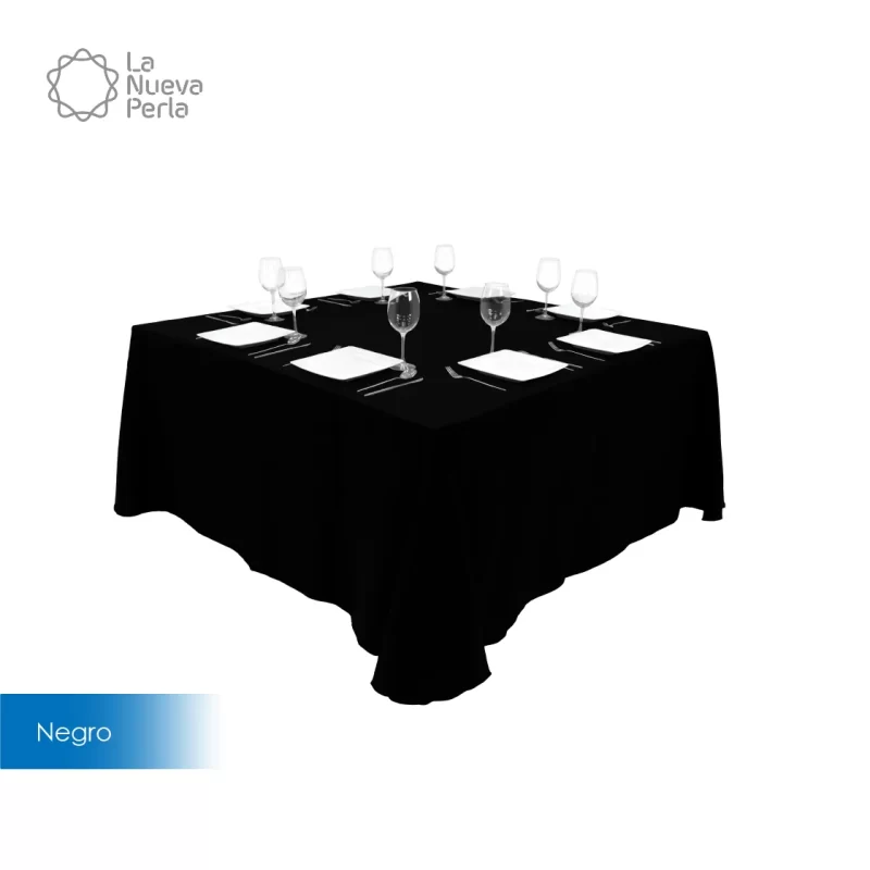 Mantel Imperial Lino Ginebra 2.90 X 2.90 M Negro