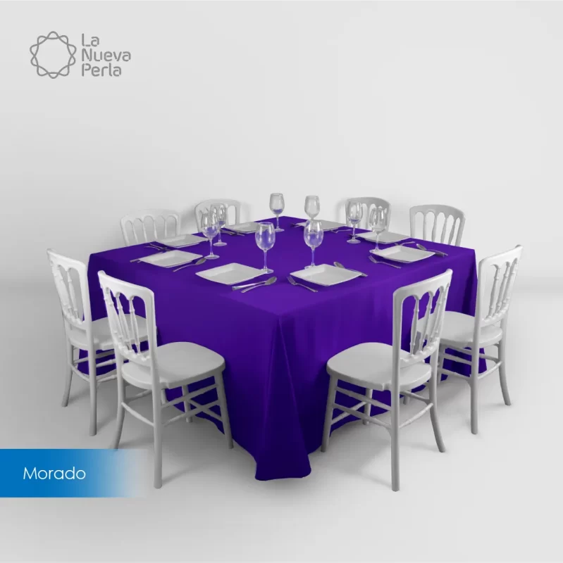 Mantel Imperial Tergal Liverpool 2.90 X 2.90 M  Morado