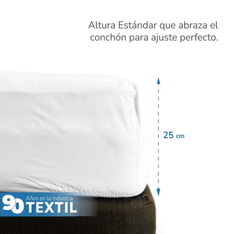 Juego de Sábanas 144H Queen Size 25 cm