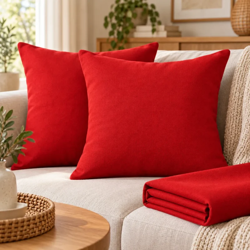 Loneta ECO 1.50 M ancho Rojo 225 gr