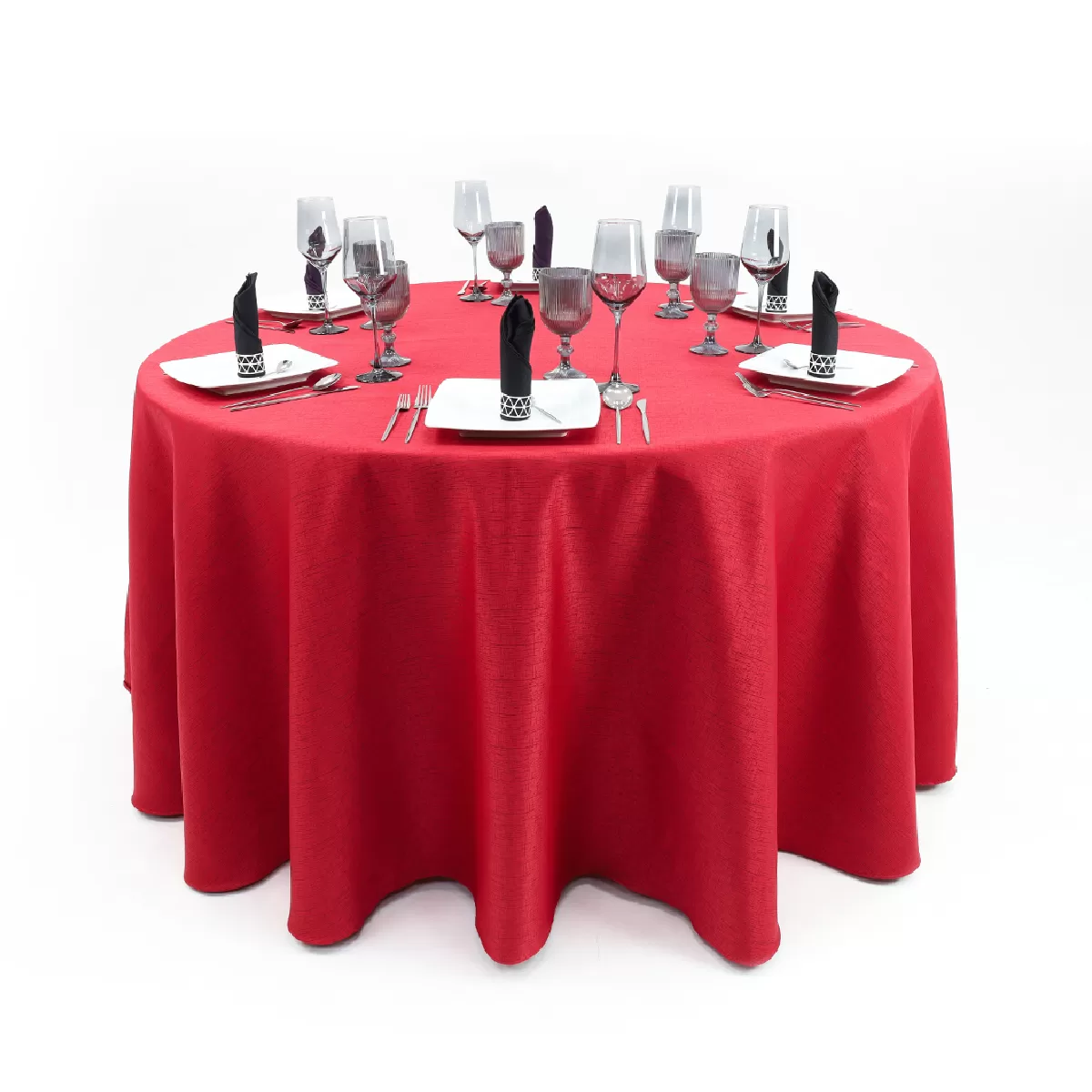 Mantel Yackard Redondo YE-227 VENECIA ROJO: imagen 1