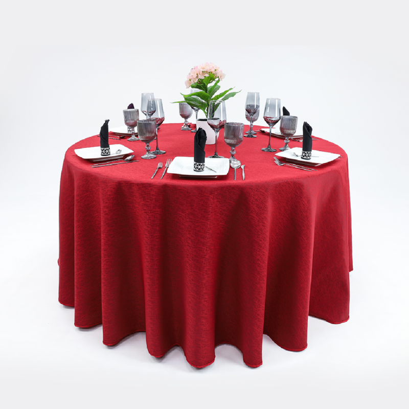 Mantel Yackard Redondo YE-227 VENECIA ROJO