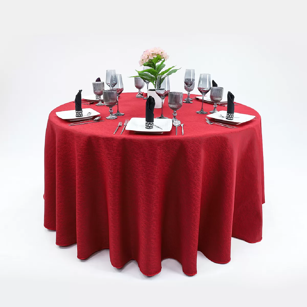 Mantel Yackard Redondo YE-227 VENECIA ROJO: imagen 4