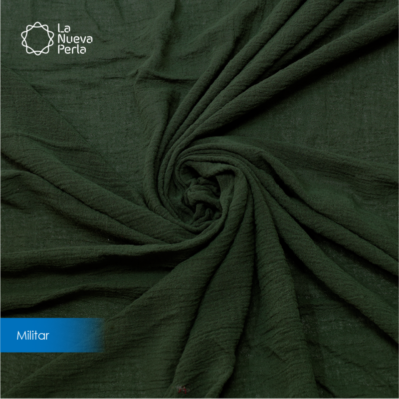 Manta Artesanal 1.90 M ancho Verde Militar
