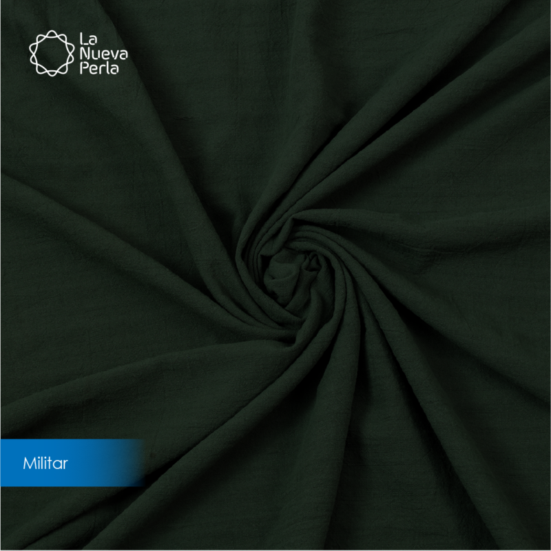Manta Lino 1.70 M ancho Verde Militar