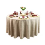 Mantel Redondo Lino Ginebra 2.90 D Beige